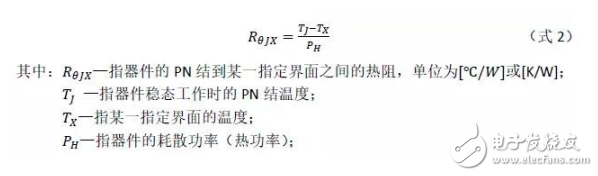 熱阻的定義和結構介紹及LED封裝器件芯片結溫測試