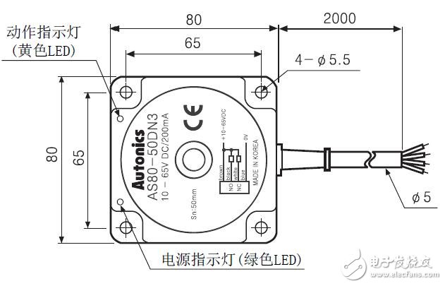 AS系列長距離接近開關的接線