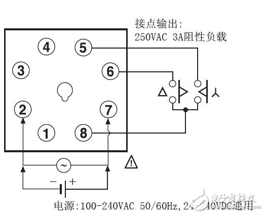 ATS8SD-4三角計時器的型號說明及接線