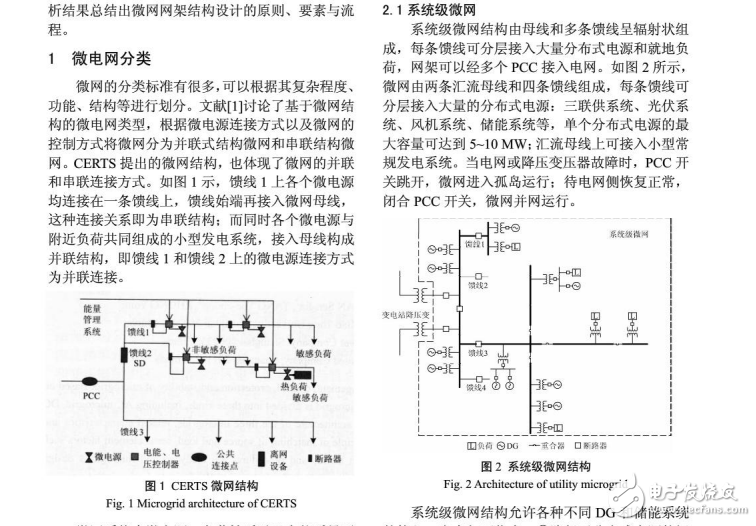 微電網分類及其結構特性分析與設計