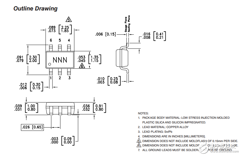 HMC311SC70/311SC70E直流-8千兆赫InGaP HBT的增益模塊微波單片集成電路放大器