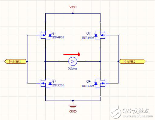 場效應(yīng)管電機驅(qū)動-MOS管H橋原理