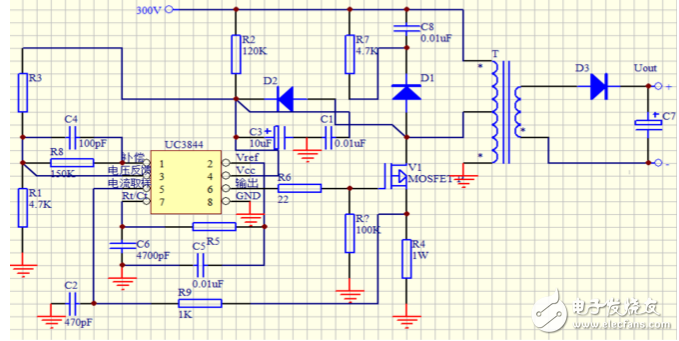 uc3844中文資料匯總（uc3844引腳圖及功能_工作原理及應用電路）