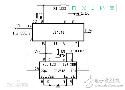 cd4046原理及經(jīng)典電路圖