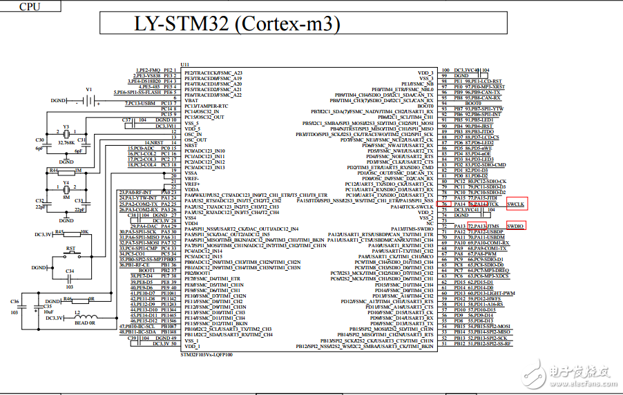 LY-STM32(增強版)大黃蜂開發板原理圖