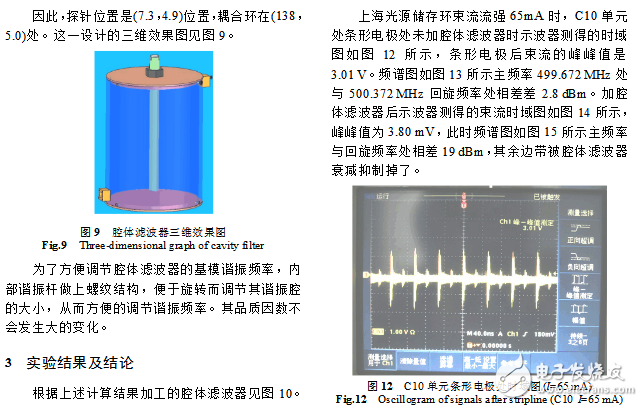 腔體帶通濾波器設計案例