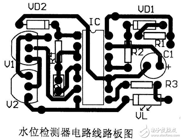 cd4069水位感應(yīng)電路