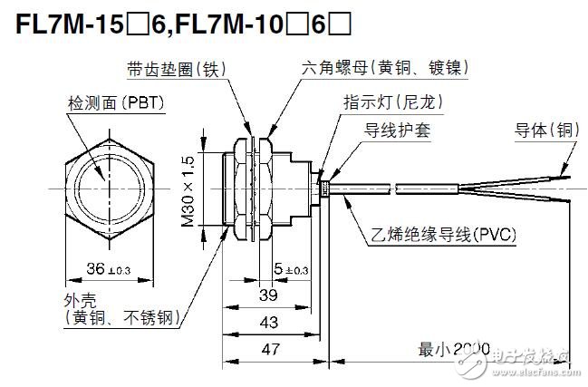 FL7M系列直流二線式圓柱型接近開關技術手冊