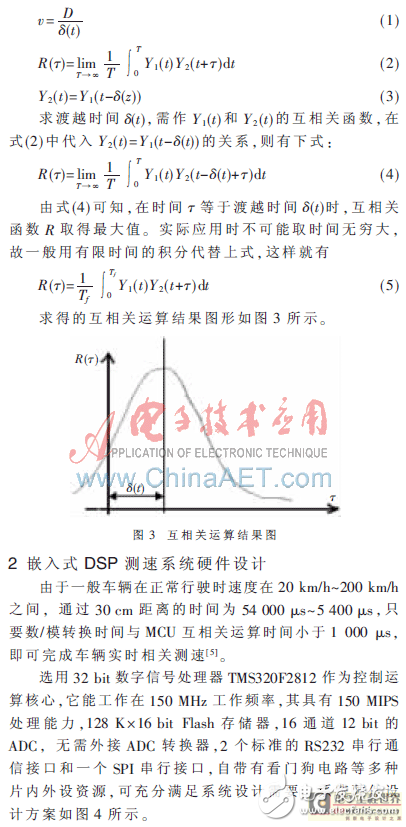 基于DSP的實(shí)時(shí)互相關(guān)測(cè)速系統(tǒng)設(shè)計(jì)方案