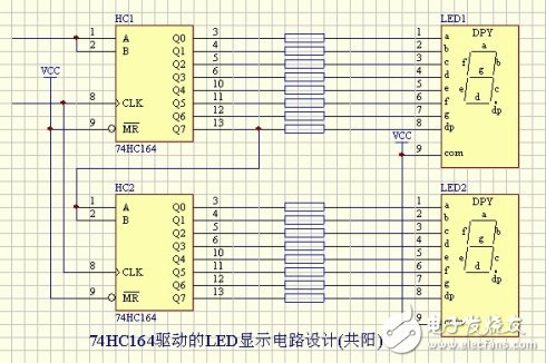 74hc164驅動共陰數碼管與共陽數碼管_74hc164驅動源程序