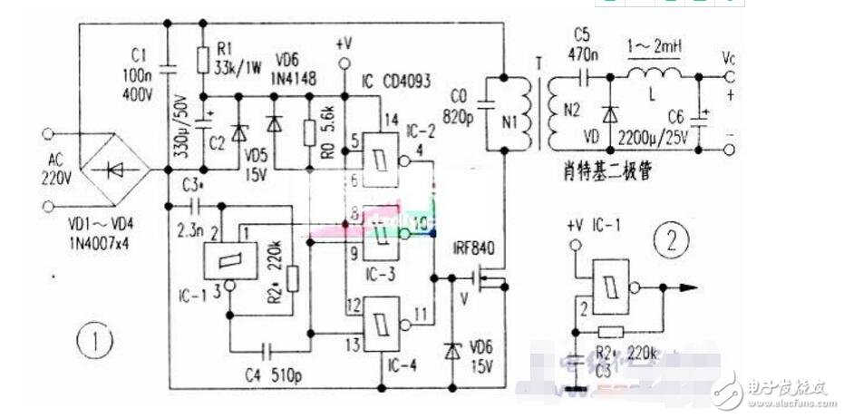 cd4093應用開關電路圖大全（感應式控制開關電路/脈沖發生器/密碼鎖）