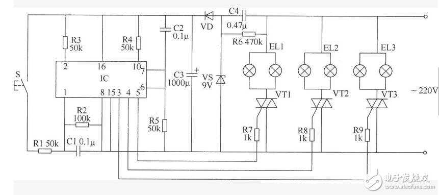 用cd4518構成多路開關