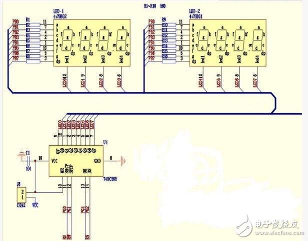 74hc595引腳功能介紹