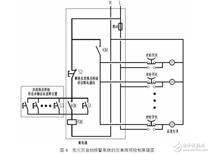 帶蓄電池應急燈接線圖詳解