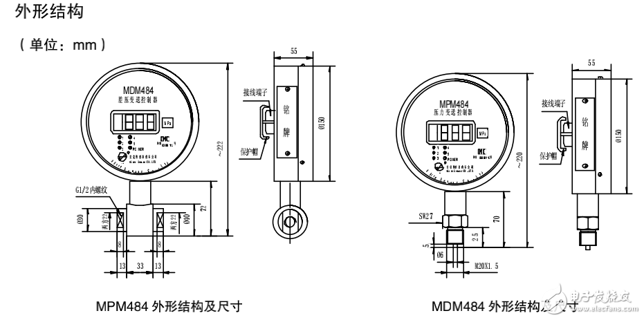 MPM484型壓力變送控制器