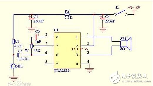 tda2822的特點和應用電路