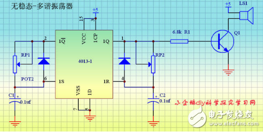 CD4013集成電路信號傳送特性及應(yīng)用電路（多地控制燈開關(guān)）