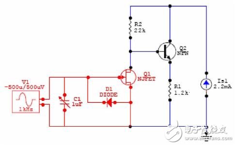 圖13. 簡易麥克風電路圖