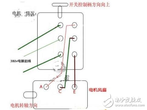 380v倒順開關接線圖分析