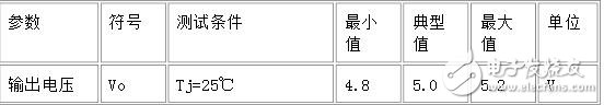 lm7805參數(shù)詳解