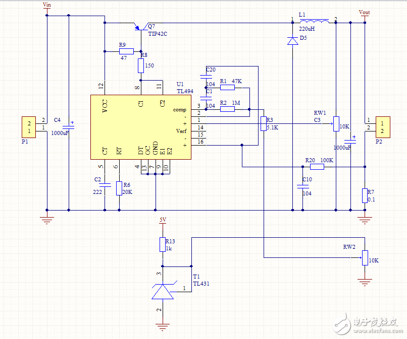 基于tl494的可調(diào)恒流源電路