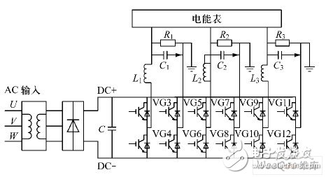  諧波電壓源裝置主電路