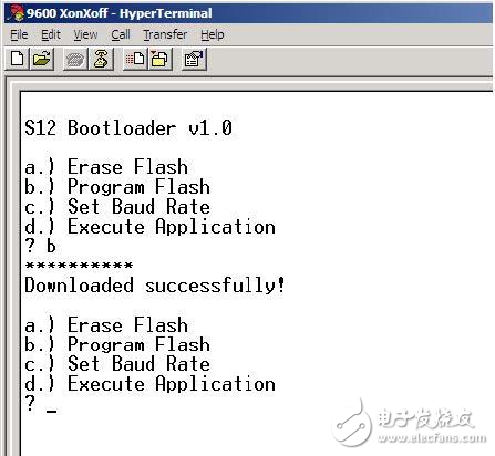 微控制器的bootloader程序的運(yùn)行和使用