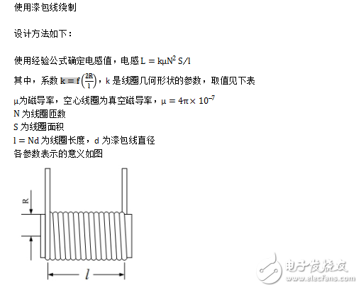 自制手繞空心線圈電感