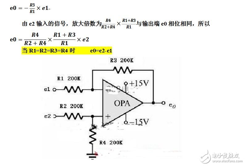 單電源運(yùn)放減法電路設(shè)計(jì)與實(shí)現(xiàn)