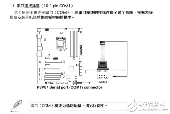 主板com接口接線方法詳解