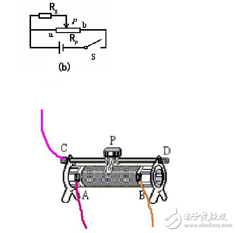滑動變阻器分壓接法實物圖參照步驟解析