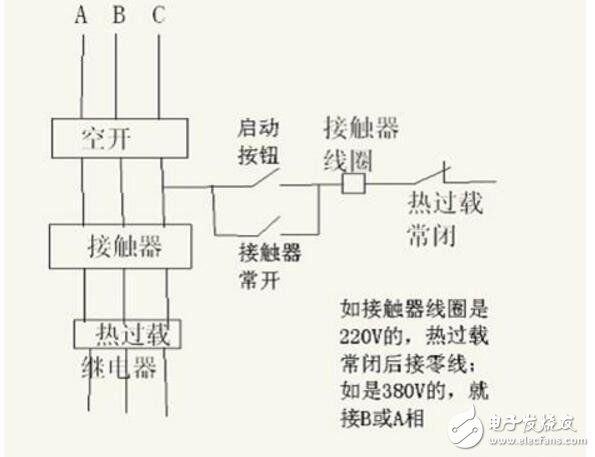 熱過載繼電器配合接觸器怎么接線