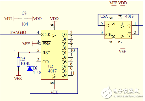 cd4013產生的方波發生器電路