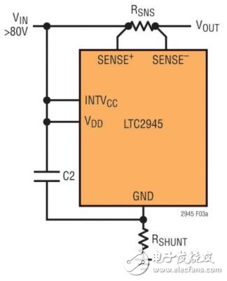  軌至軌電源監視高達 80V 或甚至更高的電壓