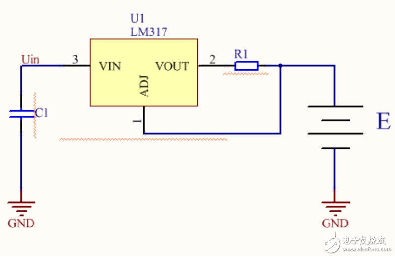 LM317穩(wěn)壓器的限流保護(hù)電路