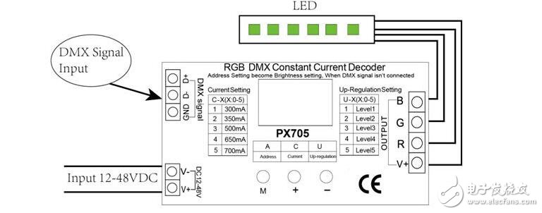 dmx512解碼器電路圖分析