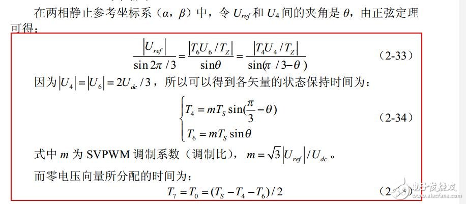 svpwm算法原理及分析