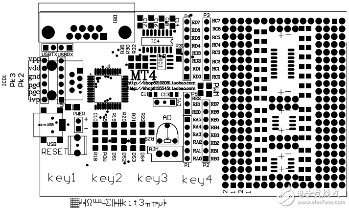 關(guān)于PIC的觸摸電路pcb1937