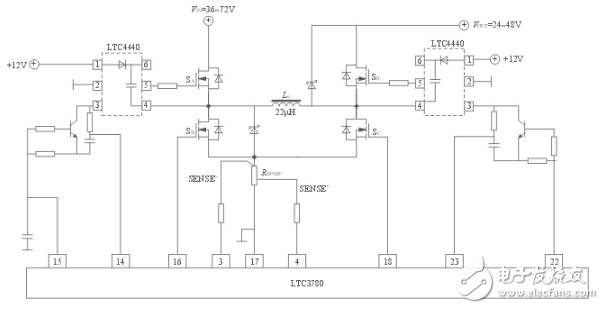 基于LTC3780的開關(guān)電源模塊及蓄電池智能化開關(guān)電源模塊