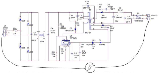 關于開關電源之雷擊浪涌的圖文詳解