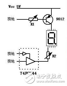 74hc244驅動數碼管顯示電路及程序