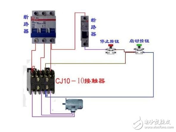 交流接觸器如何接線_交流接觸器簡單接線圖