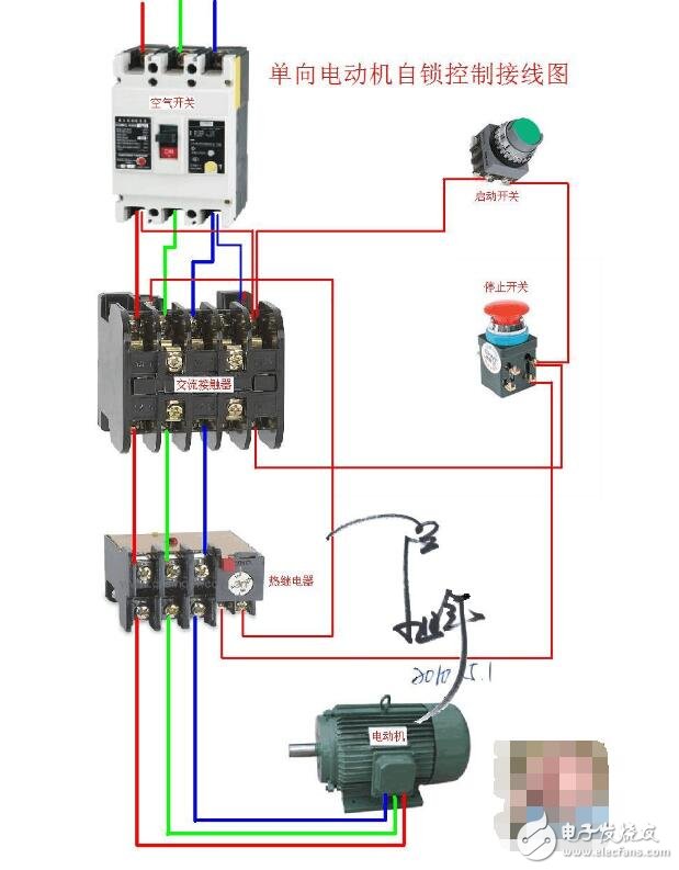 交流接觸器如何接線_交流接觸器簡單接線圖