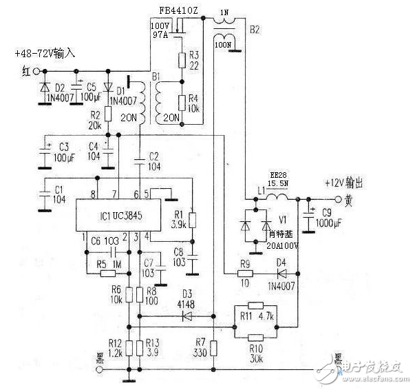 電動車72v轉換器轉12V如何接線