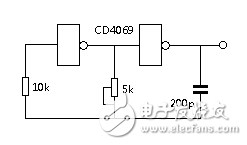 CD4069組成的方波發(fā)生電路原理是什么_CD4069的電路圖詳解