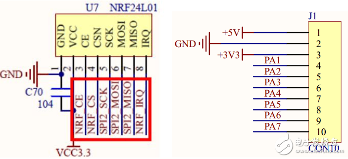 基于單片機(jī)的wifi模塊原理圖分析