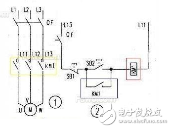 5線光電開關與接觸器接線圖