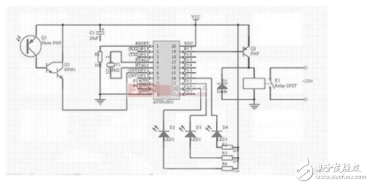 槽型光電開關與單片機的接線方法