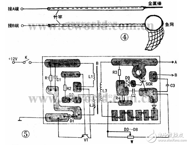 超聲波電子捕魚器制作方法教程