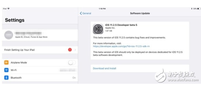 蘋果推送了iOS11.2.5beta 5測試版 正式版即將到來